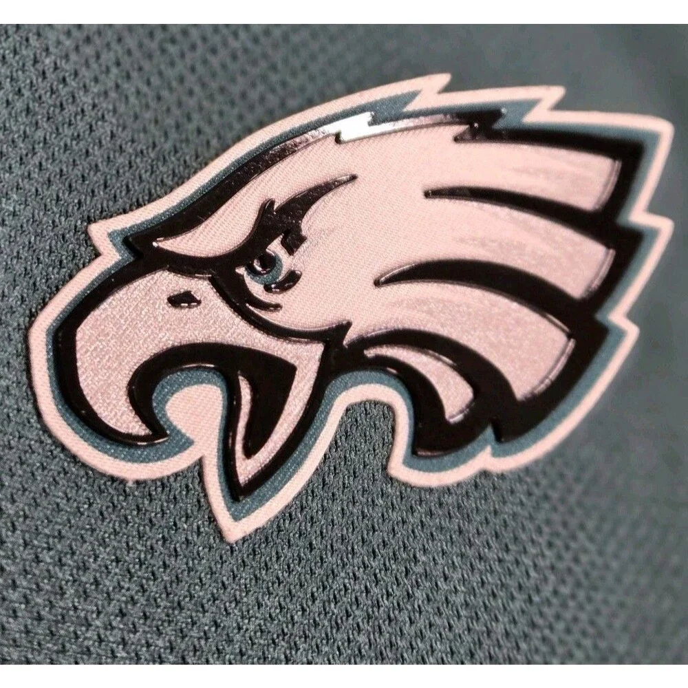Mens Nike DriFIT Philadelphia Eagles Polo Shirt Medium Green Black NFL